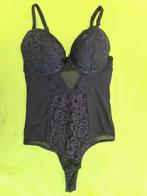 NIEUW sexy stringbody met kant mt M supermooi model, Ophalen, Zwart, BH