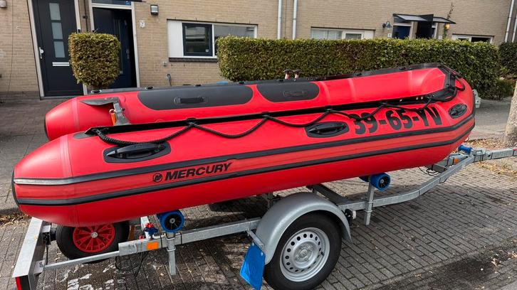 Mercury 380 Heavy Duty (excl. trailer), Watersport en Boten, Rubberboten, Zo goed als nieuw, Overige merken, Aluminium, Minder dan 70 pk