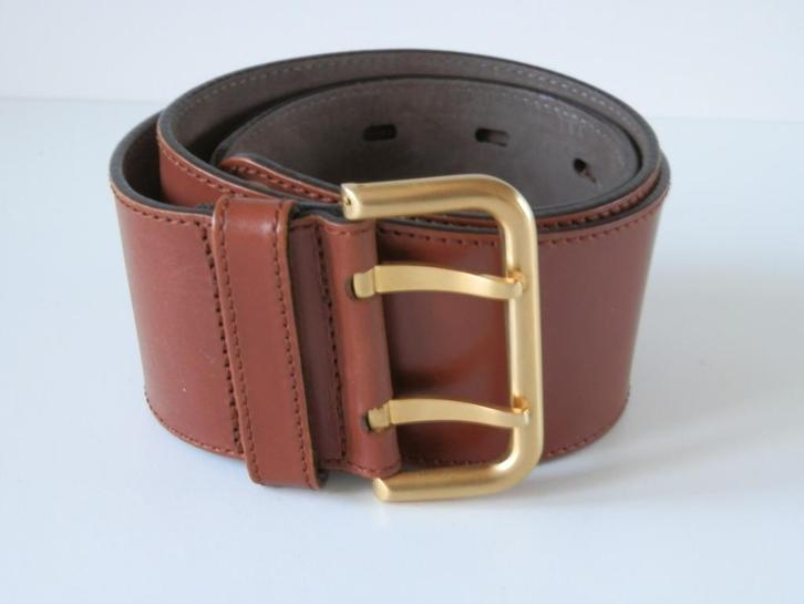 Paradiek Cologne riem. Leer., Kleding | Dames, Riemen en Ceinturen, Zo goed als nieuw, 100 cm of meer, 5 cm of meer, Bruin, Echt leder