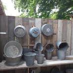 Zinken teil , vergiet , emmer,  v.a 10,- per stuk ., Ophalen