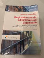 Administratieve Organisatie - Beginselen, Boeken, Studieboeken en Cursussen, Ophalen of Verzenden, Beta, Gelezen, HBO