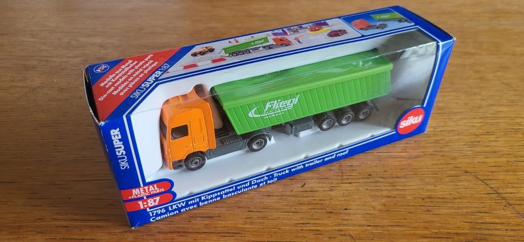 Siku 1796 vrachtwagen met kieptrailer, Hobby en Vrije tijd, Modelauto's | 1:32, Ophalen of Verzenden, Nieuw, Bus of Vrachtwagen