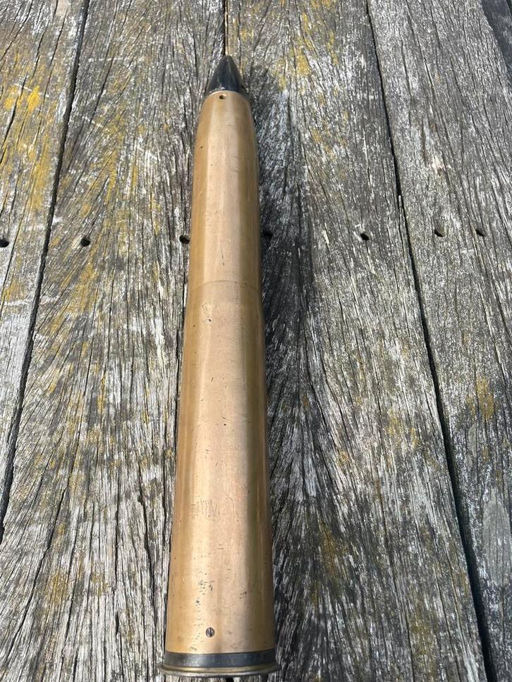 75 MM Sherman drill dummy huls hulzen granaat kanon, Verzamelen, Militaria | Tweede Wereldoorlog, Landmacht, Hulzen of Bodemvondsten