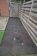 Rubberen terrastegels 48x48.5 cm, Tuin en Terras, Ophalen, Gebruikt, Rubber, Terrastegels