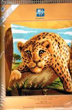 Cado vervaco borduurpakket kussen luipaard  997, Hobby en Vrije tijd, Borduren en Borduurmachines, Ophalen of Verzenden, Nieuw