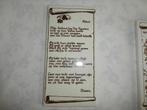 Tegel met gebed, Ophalen of Verzenden, Zo goed als nieuw