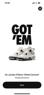 Jordan 4 GS white cement 40 kinderschoen, Ophalen of Verzenden, Nieuw, Jongen of Meisje