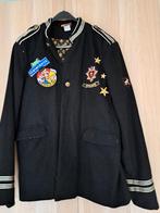 Oeteldonk Jas met Emblemen - Carnaval!, Kleding | Heren, Kostuums en Colberts, Overige maten, Ophalen of Verzenden, Gedragen, Zwart