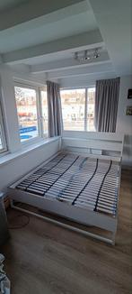 Trysil IKEA bed wit 160x200 inclusief Lönset lattenbodem, Huis en Inrichting, Slaapkamer | Bedden, Ophalen, Wit, Tweepersoons
