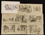 8 oude kaarten EDAM met tekeningen van  Maarten Oortwijn, Ophalen of Verzenden, 1940 tot 1960, Ongelopen, Noord-Holland