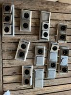 Gira schakelmateriaal aluminium, Doe-het-zelf en Verbouw, Elektra en Kabels, Ophalen, Zo goed als nieuw