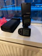 Godox TT600 Speedlite + X Pro II Transmitter + Softbox. SONY, Ophalen, Gebruikt, Overige merken, Kantelbaar