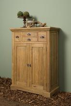 *10% KORTING* Woonprogramma Bologna Teak Hout Gratis Bez. (4, Ophalen of Verzenden, Nieuw, Teakhout, Landelijke Buffetkast Winkelkast Meidenkast Tafel Dressoir