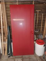 Hardhouten buitendeur, Doe-het-zelf en Verbouw, Deuren en Horren, Ophalen, Gebruikt, Buitendeur, 200 tot 215 cm