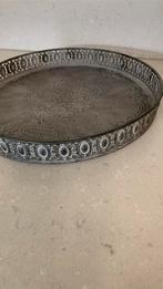 Dienblad rond 32cm., mooi om decoratie op te plaatsen, Ophalen of Verzenden, Zo goed als nieuw, Rond, Metaal