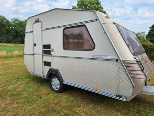 Kip caravan White Diamond + luifel, Caravans en Kamperen, Caravans, Particulier, tot en met 4, Rondzit, Kip, Koelkast, Ophalen