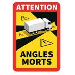 Sticker dodehoek / dode hoek sticker vrachtwagen, Auto diversen, Ophalen of Verzenden, NB, NB, NB