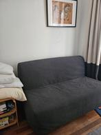 2 person sofa bed slaapbank + topper, Huis en Inrichting, Ophalen, Tweepersoons, Zo goed als nieuw, Grijs