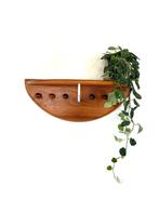 Vintage teakhouten wandkapstok, Silkeborg ‘80, Huis en Inrichting, Wandkapstok, Ophalen of Verzenden, Zo goed als nieuw, Minder dan 100 cm