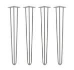 Verzinkte Hairpin Tafelpoten 74cm - Set van 2, Ophalen, Tafelpoot, 50 tot 100 cm, Rond