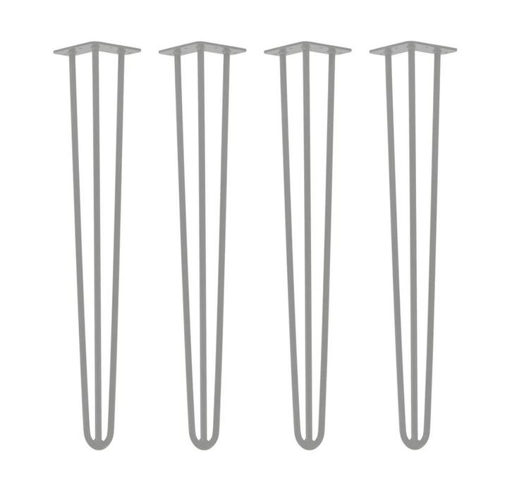 Verzinkte Hairpin Tafelpoten 74cm - Set van 2, Huis en Inrichting, Tafelonderdelen, Nieuw, Tafelpoot, 50 tot 100 cm, Rond, Metaal