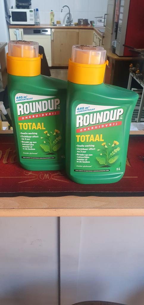 Roundup Totaal Onkruidvrij - 2x 1 Liter, Tuin en Terras, Bestrijdingsmiddelen, Nieuw, Onkruidbestrijding, Ophalen