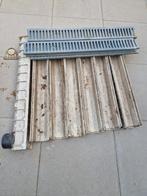 Afwatergoot met roosters 7x, Tuin en Terras, Deurmatten, Ophalen, Gebruikt, Kunststof, Buiten