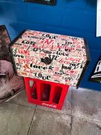 Kist opberg box vintage circus thema rood zwart love curiosa, Ophalen of Verzenden, Zo goed als nieuw, Minder dan 50 cm