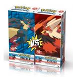 Pokemon X&Y Ultra Foil Puzzle - Mega Lucario Vs Mega Blazike, Ophalen of Verzenden, Meer dan 50 stukjes, Zo goed als nieuw