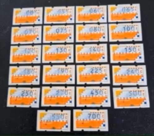 Nederland 1989 -1996 - nvph AU1-AU30 - Automaatstrook, Postzegels en Munten, Ophalen of Verzenden, T/m 1940, Postfris