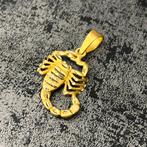 14 karaat gouden hanger schorpioen kettinghanger, Ophalen of Verzenden, Zo goed als nieuw, Goud, Kruis of Symbool