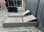 Twee wicker ligbedden, Tuin en Terras, Ligbedden, Ophalen of Verzenden, Zo goed als nieuw, Wicker, Verstelbaar