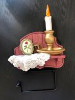 Vintage WC Rolhouder met Kaars Decoratie, Ophalen of Verzenden
