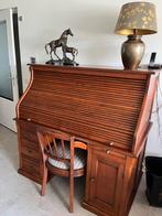 Mahonie houten secretaire / computerkast, Ophalen, Gebruikt