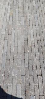Ca 15m2 grijze klinkers 5x20x6, Ophalen, Gebruikt, Klinkers, 10 m² of meer