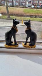 Twee Egyptische kattenbeeldjes Bastet, Verzamelen, Ophalen of Verzenden, Zo goed als nieuw, Dier