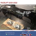 W205 C63 AMG FACELIFT ACHTERBUMPER COMPLEET ZWART + UITLAAT, Gebruikt, Mercedes-Benz, Ophalen of Verzenden, Achter