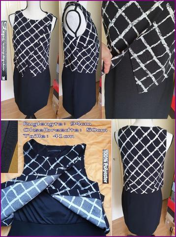 STEPS zwart-witte elegante jurk maat 38 zgan   beschikbaar voor biedingen