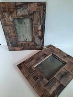 robuuste fotolijsten van gerecycled hout - set van twee, Ophalen of Verzenden, Zo goed als nieuw