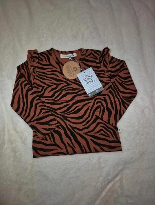 Maat 74/80 • Your Wishes • Zebra Top Ruffle Shoulder, Kinderen en Baby's, Babykleding | Maat 74, Nieuw, Meisje, Ophalen of Verzenden