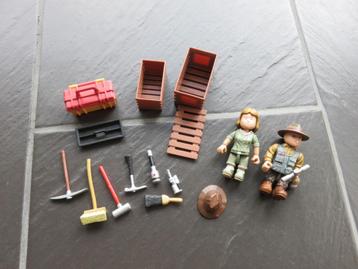 Poppen houthakkers met extra, 16 delig Mighty world vintage beschikbaar voor biedingen