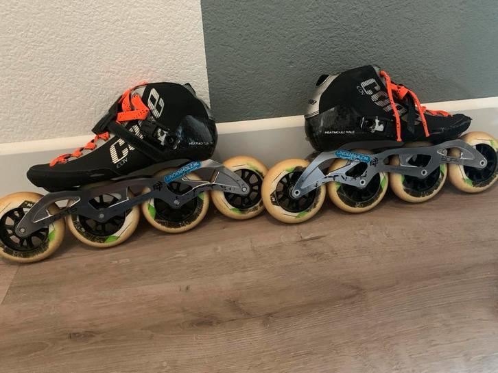 Skeelers Maat 39 - Powerslide Core Racing, Sport en Fitness, Skeelers, Gebruikt, Inline skates 5 wielen, Powerslide, Dames, Ophalen