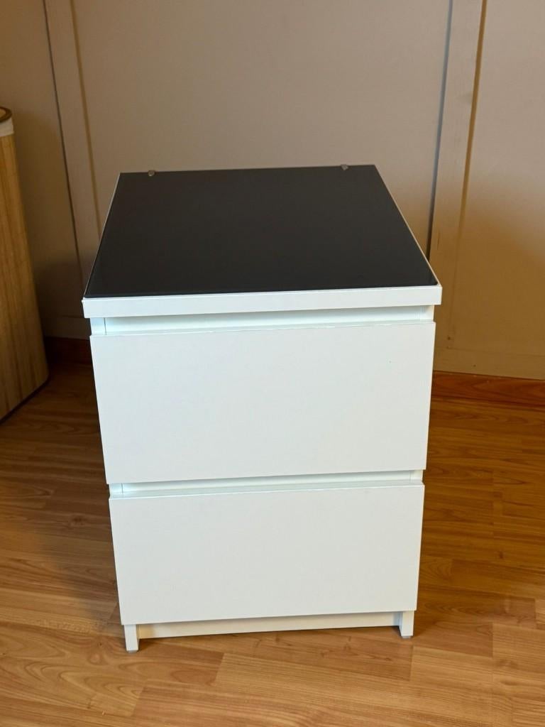 Ikea MALM Chest of 2 drawers X 2, Huis en Inrichting, Kasten | Ladekasten, Ophalen, Minder dan 50 cm, Zo goed als nieuw, 3 of 4 laden