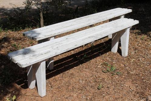 Brocante - Diverse doorleefde banken!, Tuin en Terras, Tuinbanken, Gebruikt, Hout, Ophalen