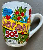 Mok Sarah 50 jaar, Ophalen, Zo goed als nieuw, Overige stijlen, Kop(pen) en/of Schotel(s)