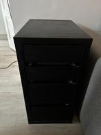 Ladekast / bureaukast IKEA zwart hout, Huis en Inrichting, Kasten | Ladekasten, Ophalen, 50 tot 100 cm, Zo goed als nieuw, Minder dan 100 cm