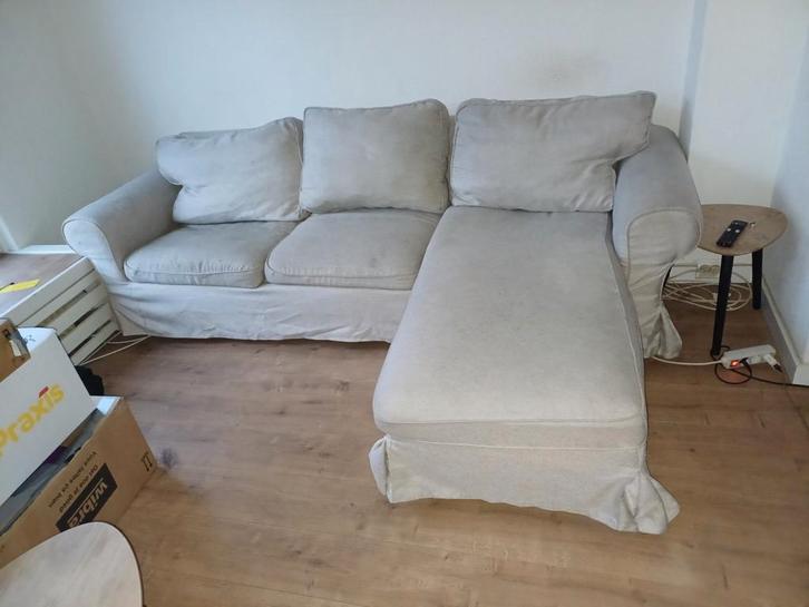 IKEA Ektorp hoekbank met chaise longue, Huis en Inrichting, Banken | Complete zithoeken, Gebruikt, Ophalen of Verzenden