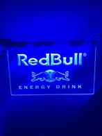 Red bull neon bord reclamebord lamp mancave LED *blauw* #1, Ophalen of Verzenden, Nieuw, Lichtbak of (neon) lamp