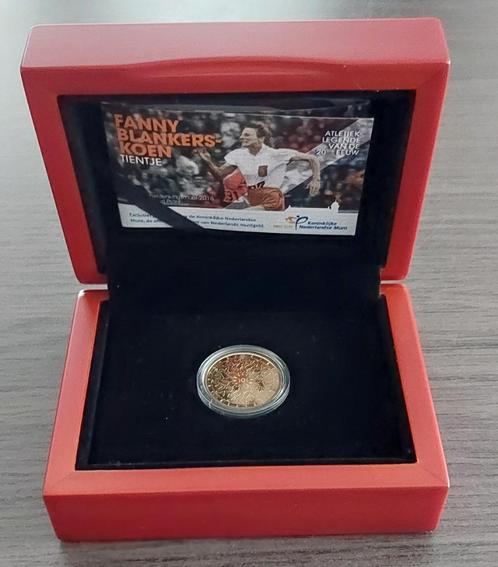 10 euro 2018 Fanny Blankers Koen Goud in voll. orig. verp., Postzegels en Munten, Munten | Nederland, Euro's, Goud, Ophalen of Verzenden