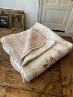 Deken - plaid/sprei - incl slopen, Antiek en Kunst, Curiosa en Brocante, Ophalen of Verzenden